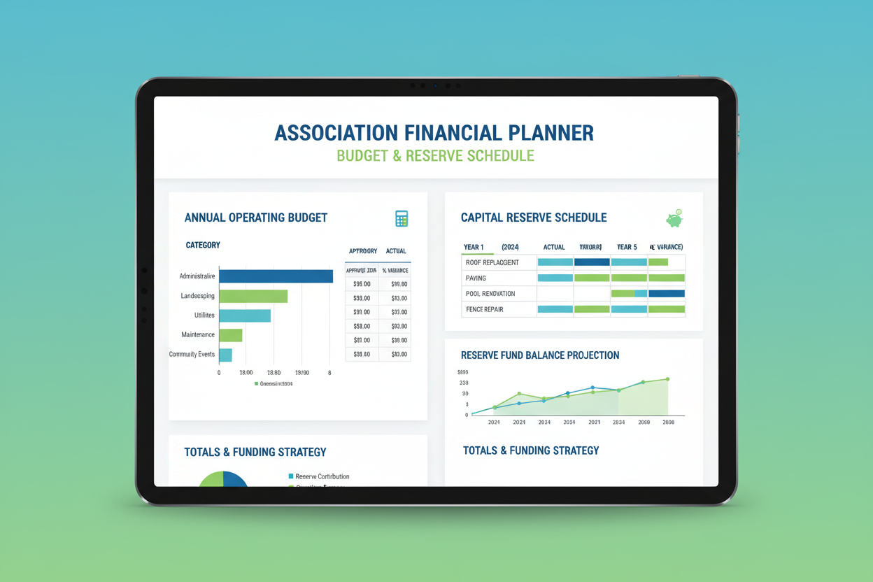 budget and reserve schedule assistance